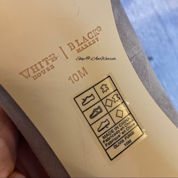 White House Black Market taupe suede pointed toe stiletto heels *shop@iamwarrior - Picture 10 of 12